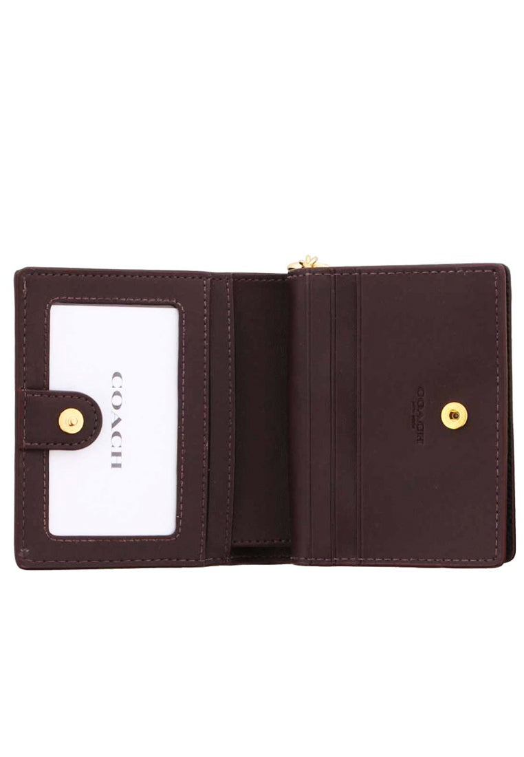 Coach Snap Wallet With Coach Heritage - Black