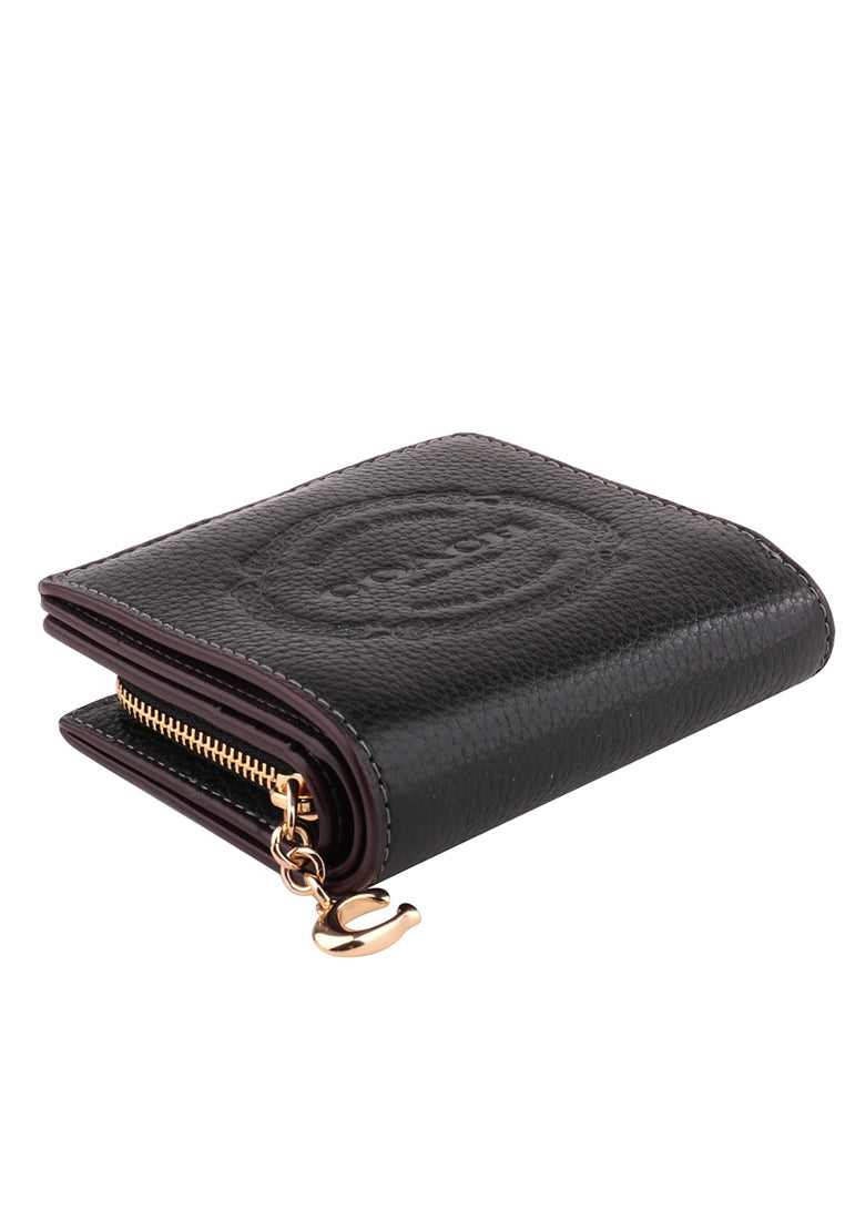 Coach Snap Wallet With Coach Heritage - Black