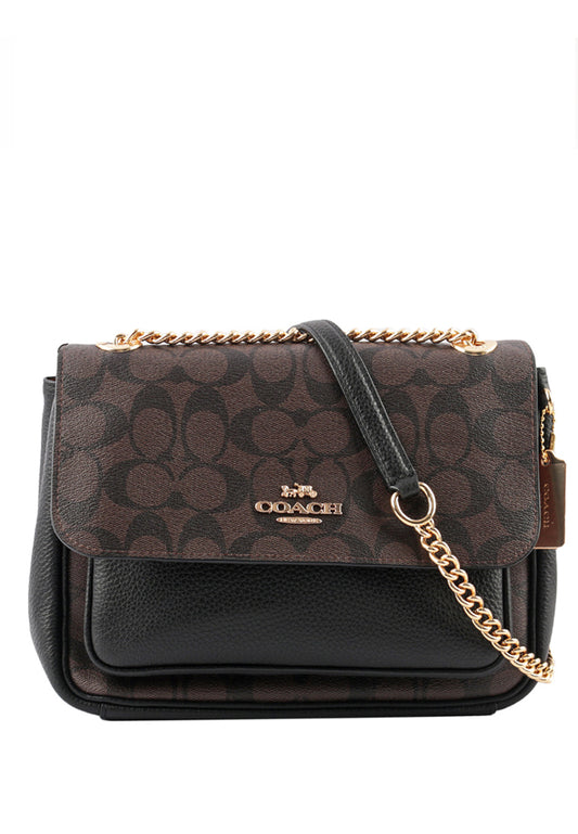 Coach Klare Crossbody 25 In Signature Canvas - Dark Brown