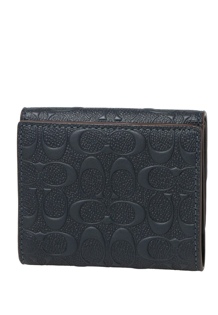 Coach Small Morgan Wallet In Signature Leather - Dark Navy