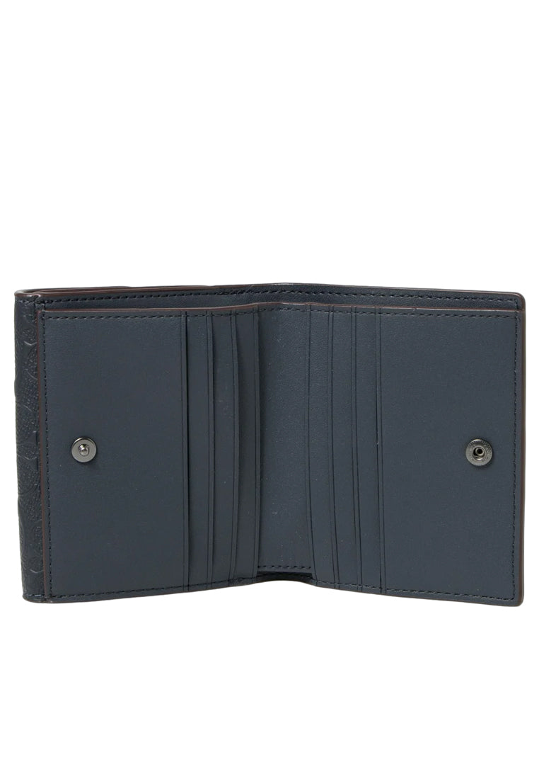 Coach Small Morgan Wallet In Signature Leather - Dark Navy