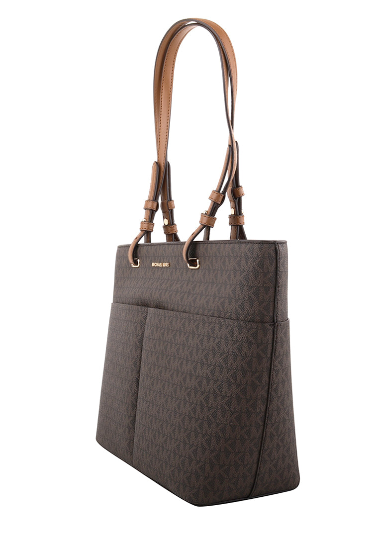 Michael Kors Bedford Medium Logo Tote Bag - Brown