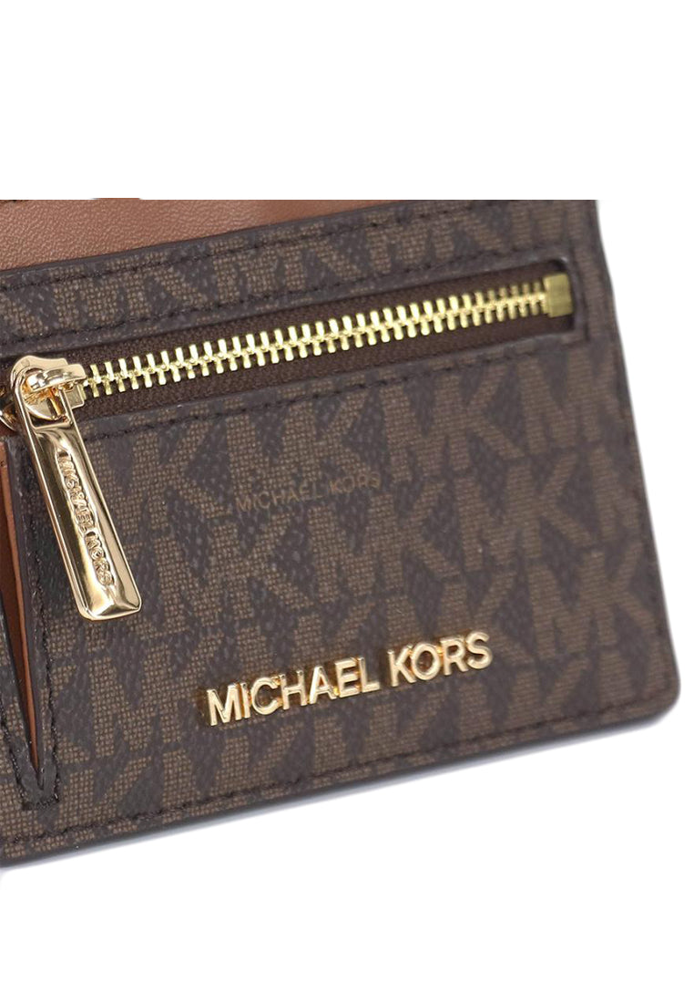 Michael Kors Jet Set Travel Signature ID Lanyard - Brown