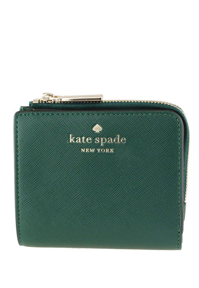 Kate Spade Schuyler Small L-Zip Bifold Wallet - Deep Jade