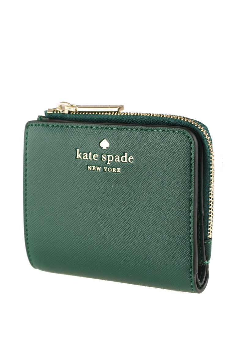 Kate Spade Schuyler Small L-Zip Bifold Wallet - Deep Jade