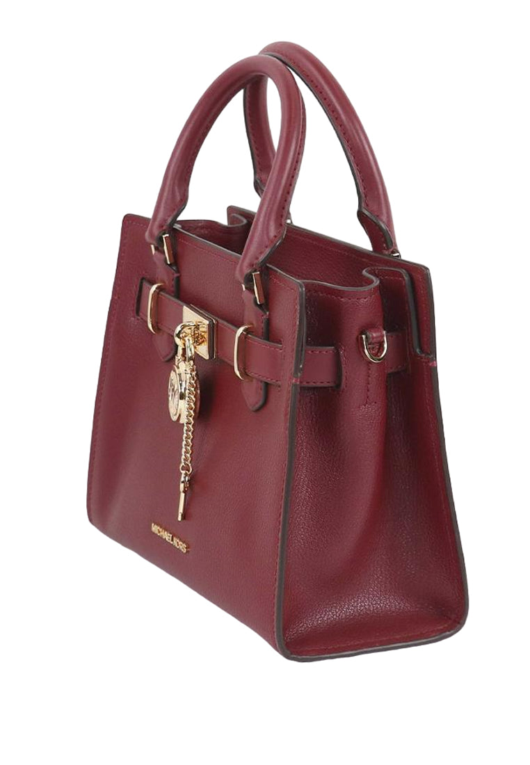 Michael Kors Hamilton Small Satchel - Dark Cherry