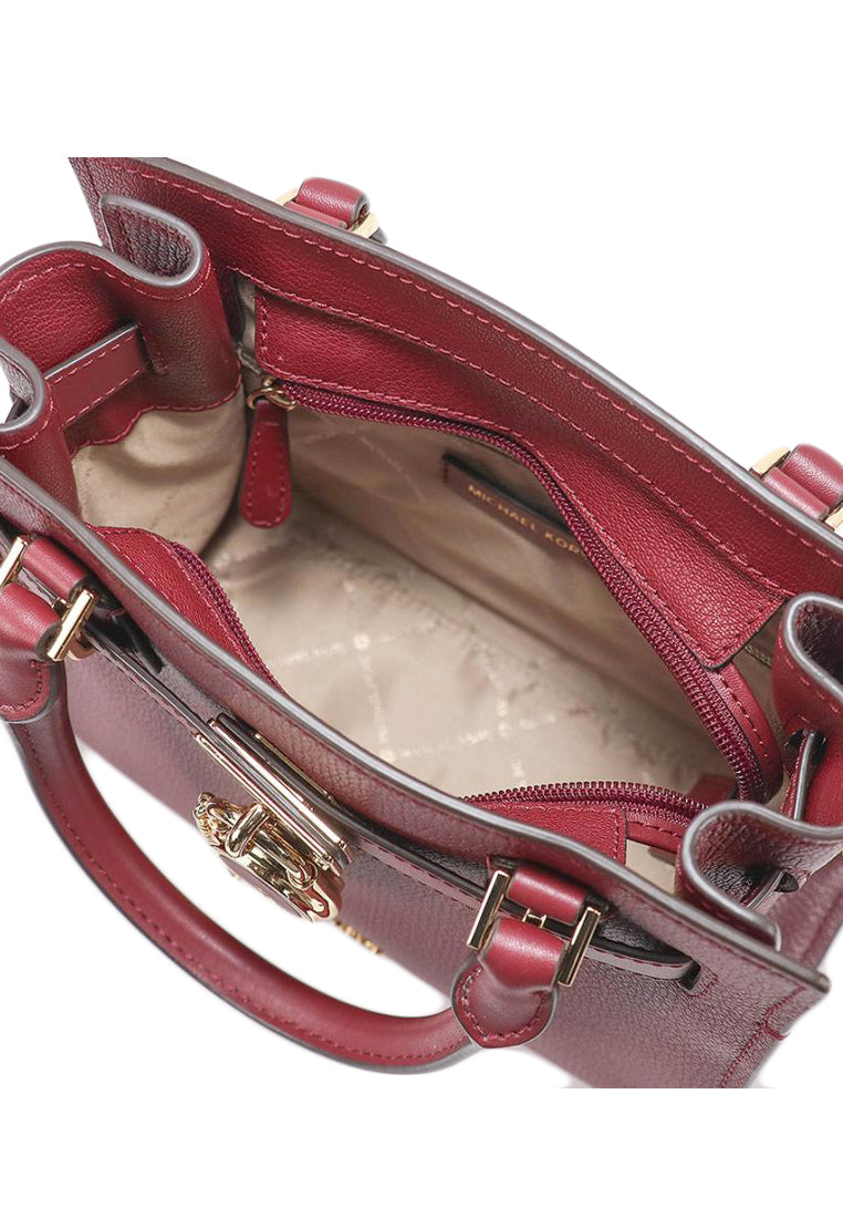 Michael Kors Hamilton Small Satchel - Dark Cherry