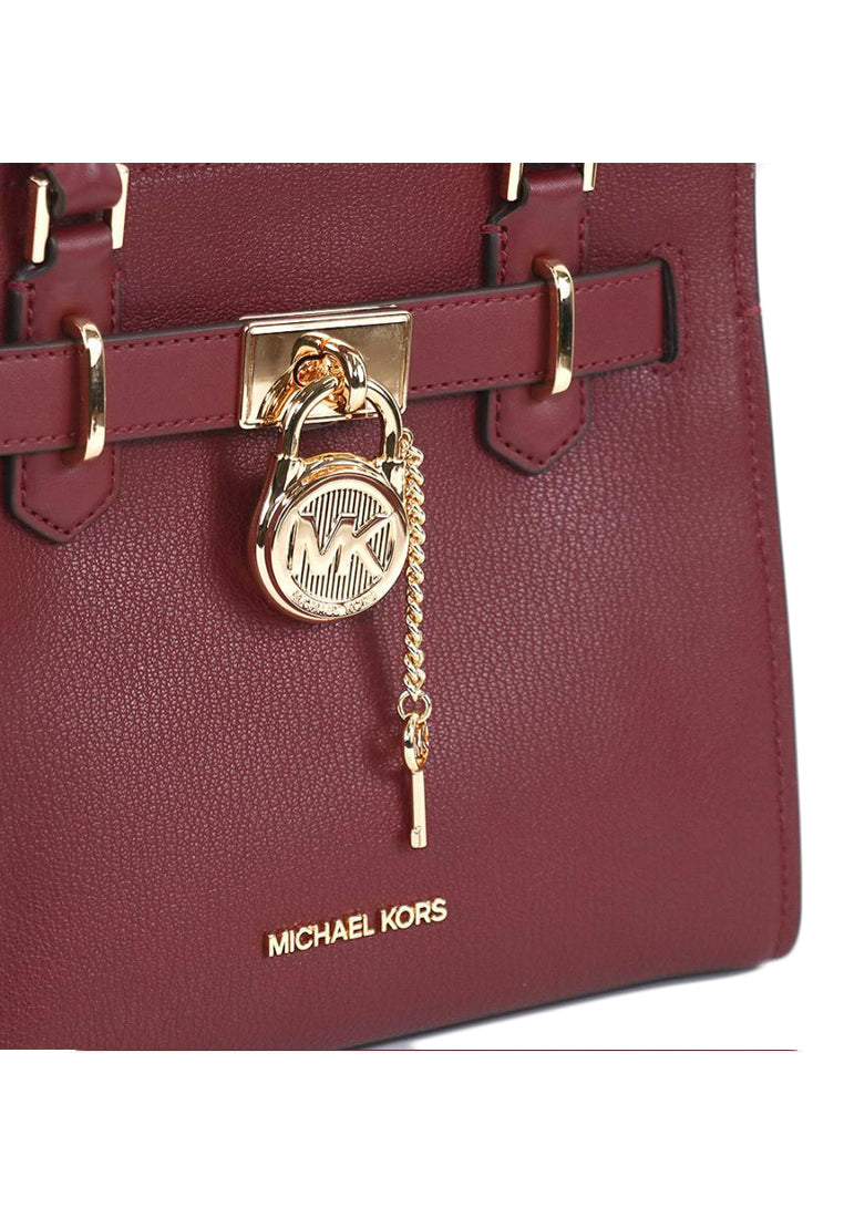 Michael Kors Hamilton Small Satchel - Dark Cherry