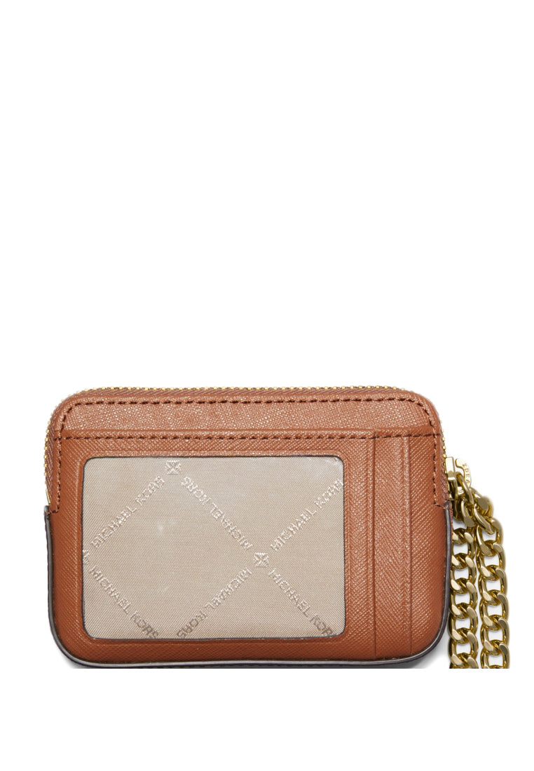 Michael Kors Medium Logo Chain Card Case - Vanilla