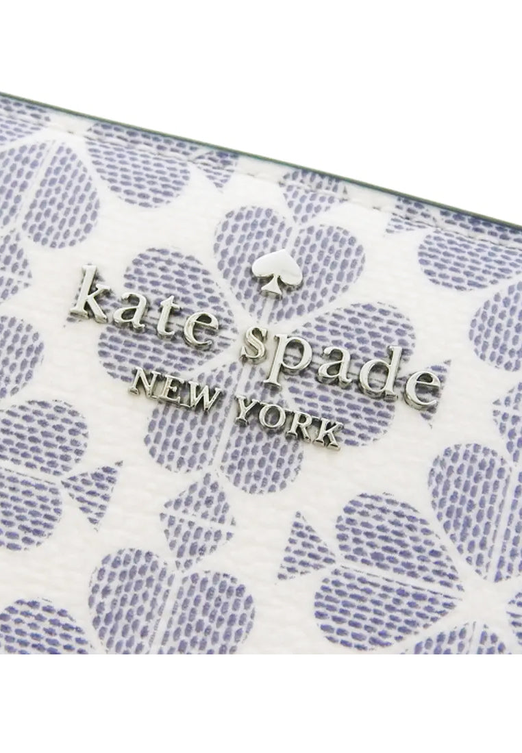 Kate Spade Signature Spade Flower Medium Compact Bifold Wallet - Navy