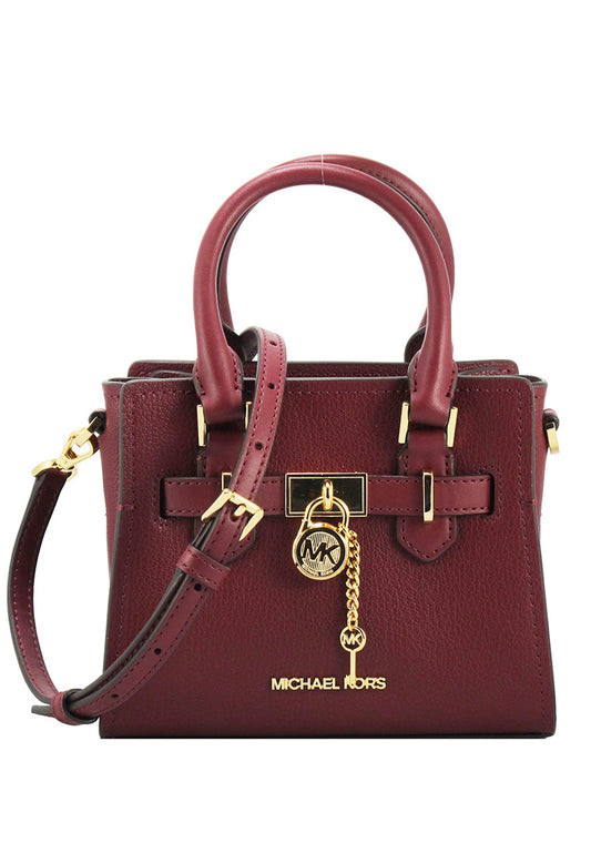 Michael Kors Hamilton Extra Small Satchel Crossbody - Dark Cherry