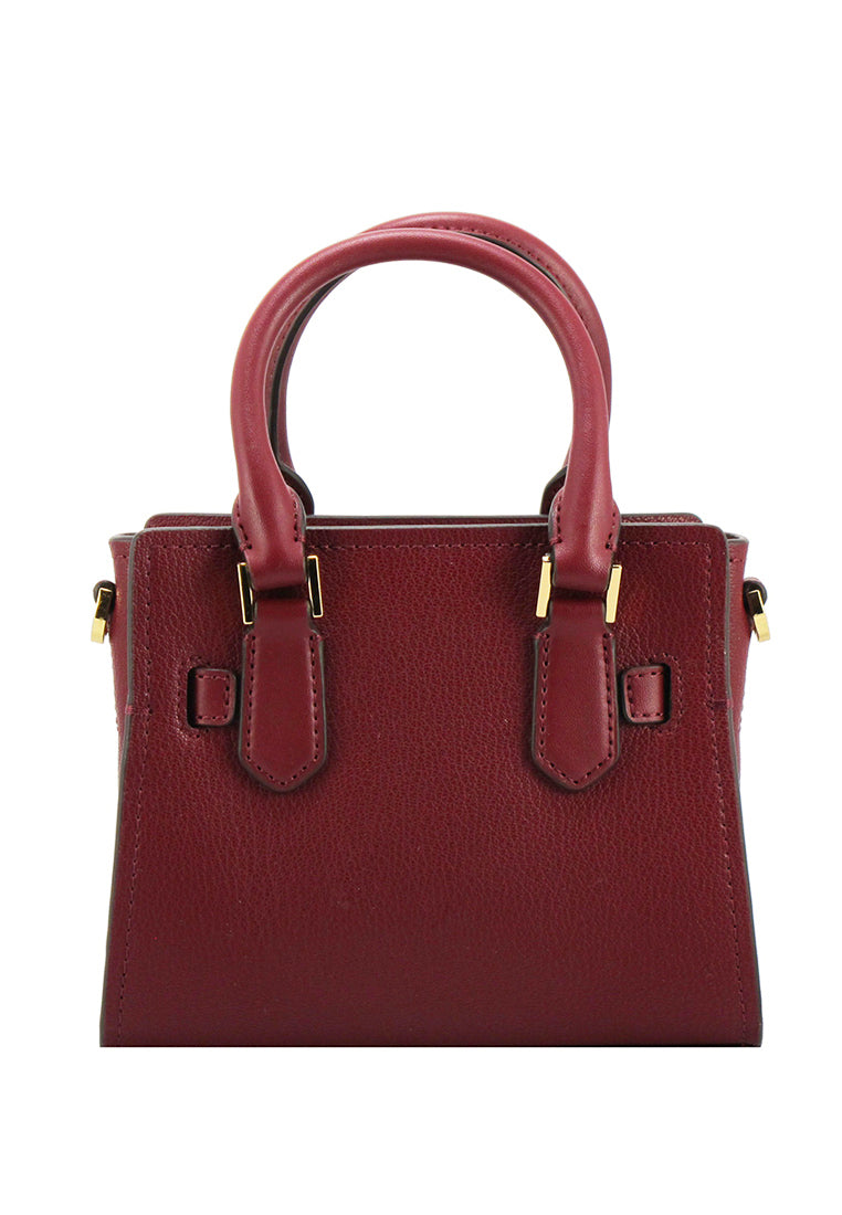 Michael Kors Hamilton Extra Small Satchel Crossbody - Dark Cherry