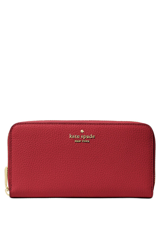 Kate Spade Leila Large Continental Wallet - Red Currant