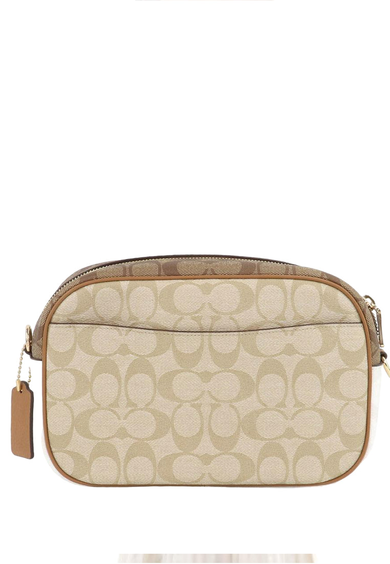 Coach Jamie Camera Bag In Blocked Signature Canvas - Light Brown