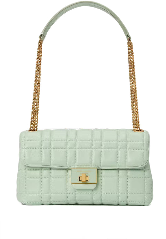 Kate Spade Evelyn Quilted Medium Convertible Shoulder Bag - Pistachio Green