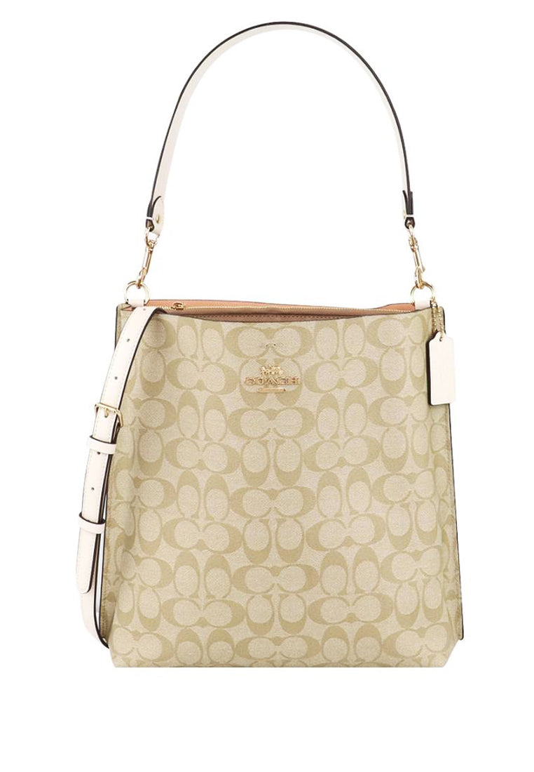 Coach Mollie Bucket Bag In Signature Canvas - Light Brown