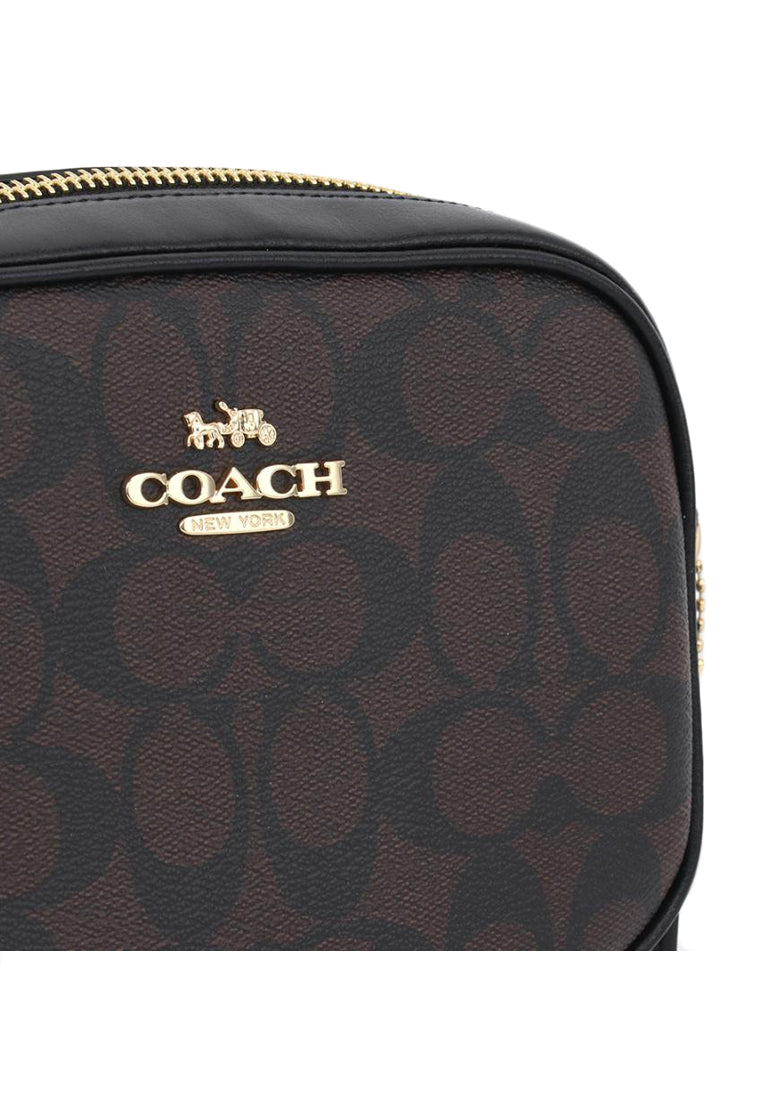 Coach Mini Jamie Camera Bag In Signature Canvas - Dark Brown