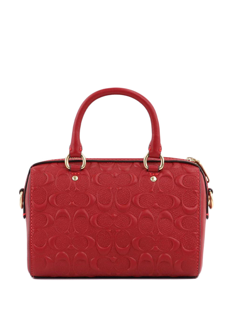 Coach Mini Rowan Crossbody In Signature Leather - Red