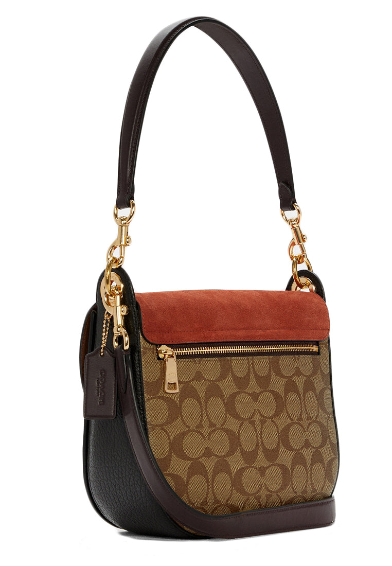 Coach Kleo Shoulder Bag 23 In Signature Canvas - Brown/Terracota