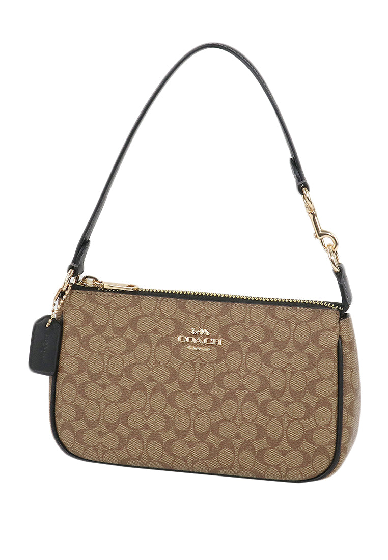 Coach Nolita 19 In Colorblock Signature Canvas - Brown/Black