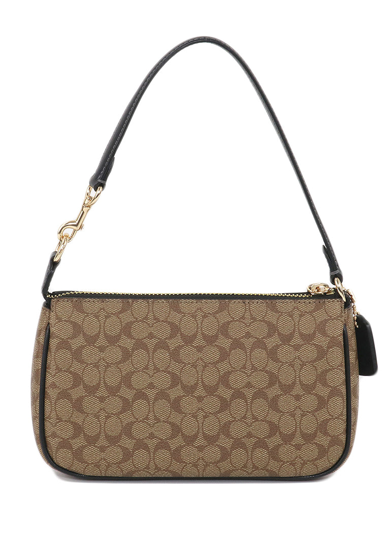 Coach Nolita 19 In Colorblock Signature Canvas - Brown/Black