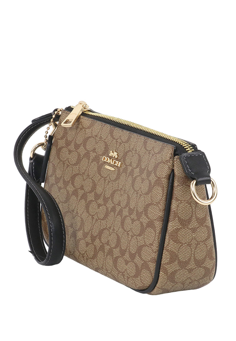 Coach Nolita 19 In Colorblock Signature Canvas - Brown/Black