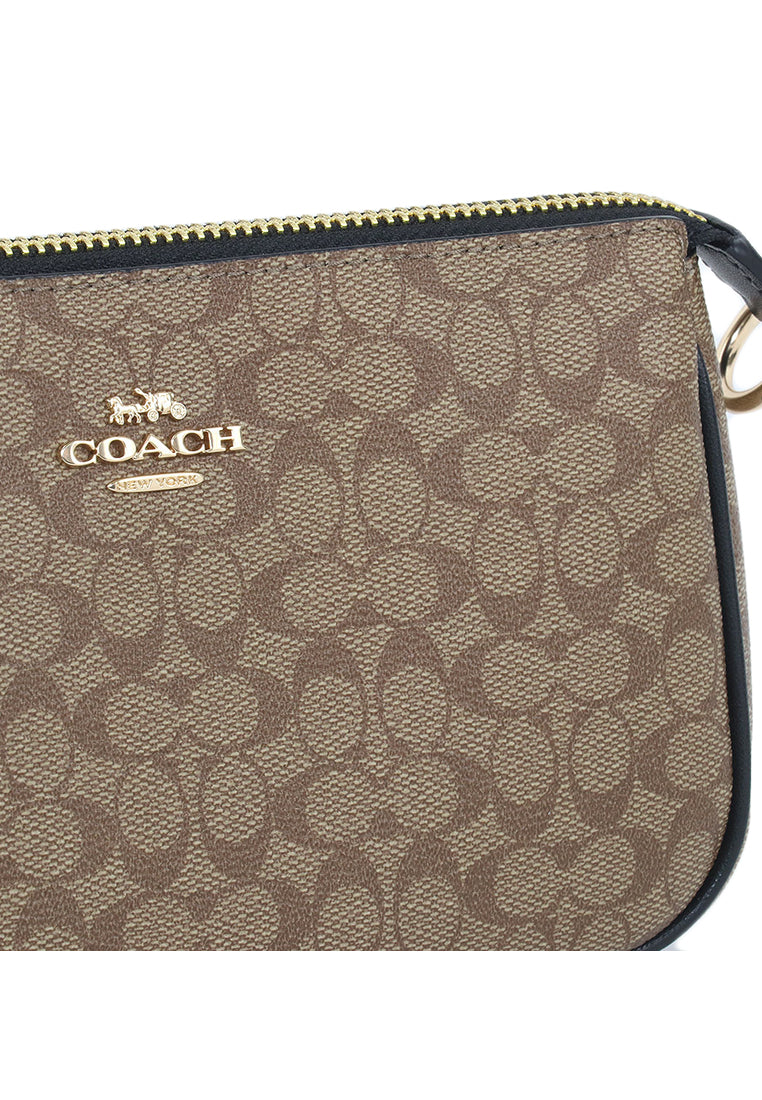 Coach Nolita 19 In Colorblock Signature Canvas - Brown/Black