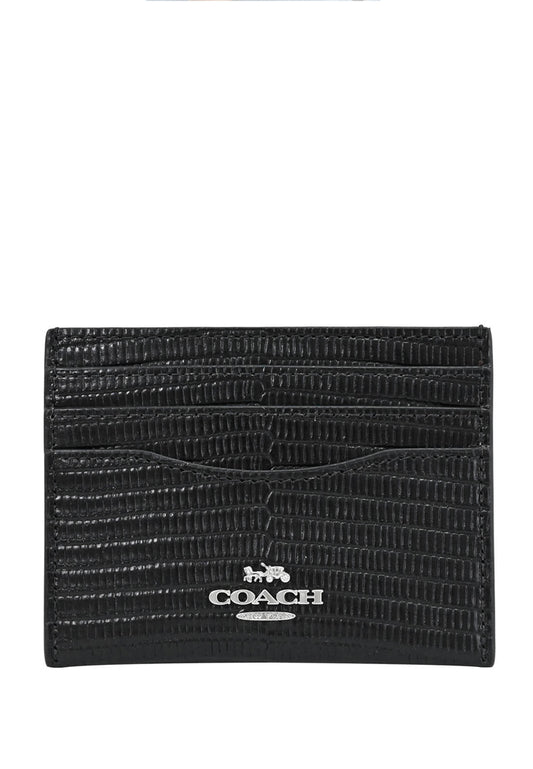 Coach Slim ID Card Case - Black