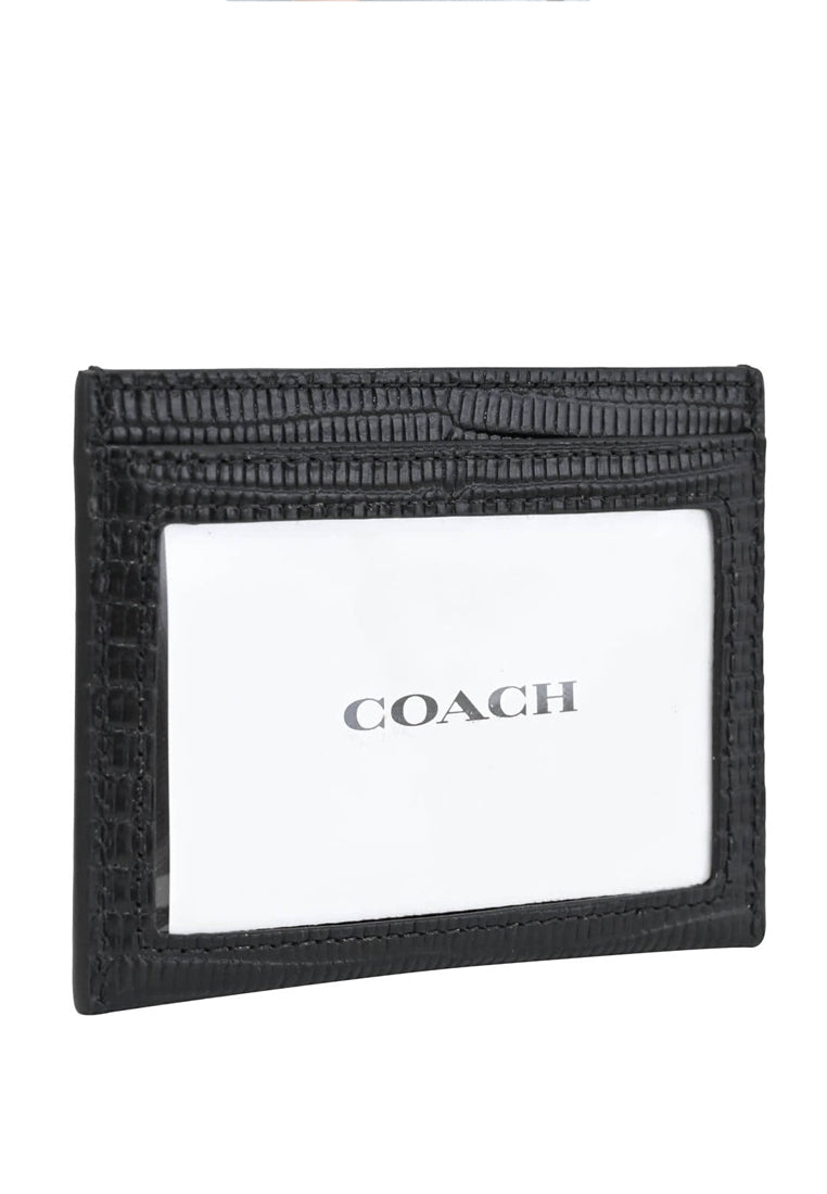 Coach Slim ID Card Case - Black