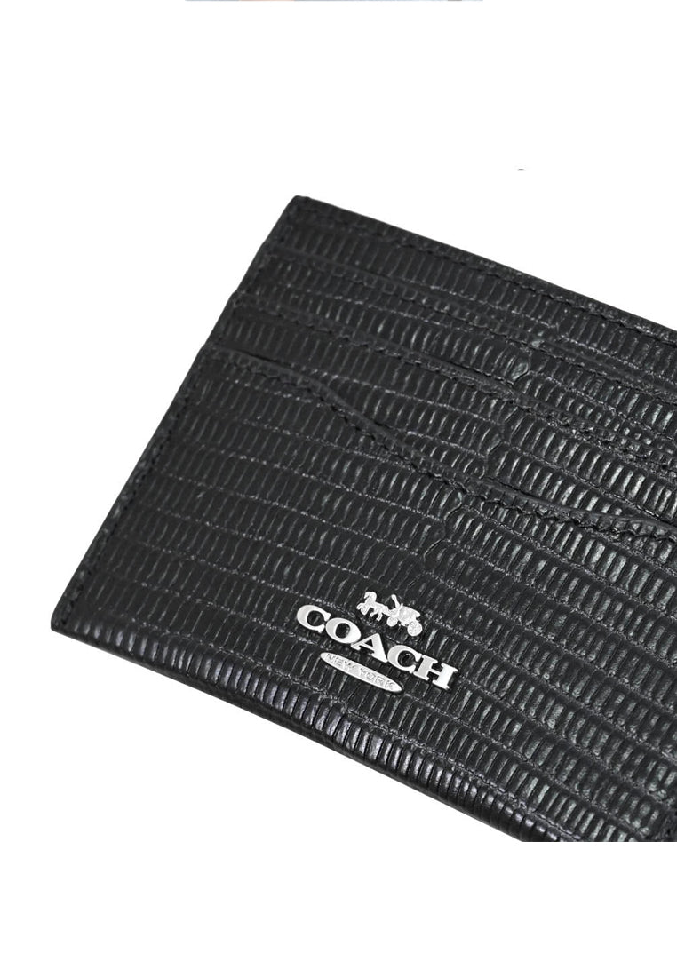 Coach Slim ID Card Case - Black