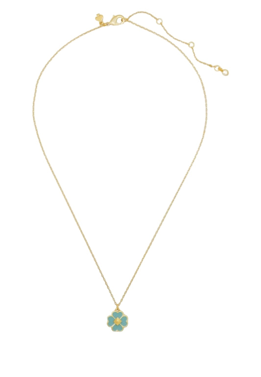 Kate Spade Spades & Studs Enamel Mini Pendant - Blue