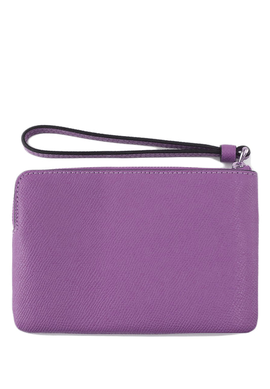 Coach Corner Zip Wristlet - Purple