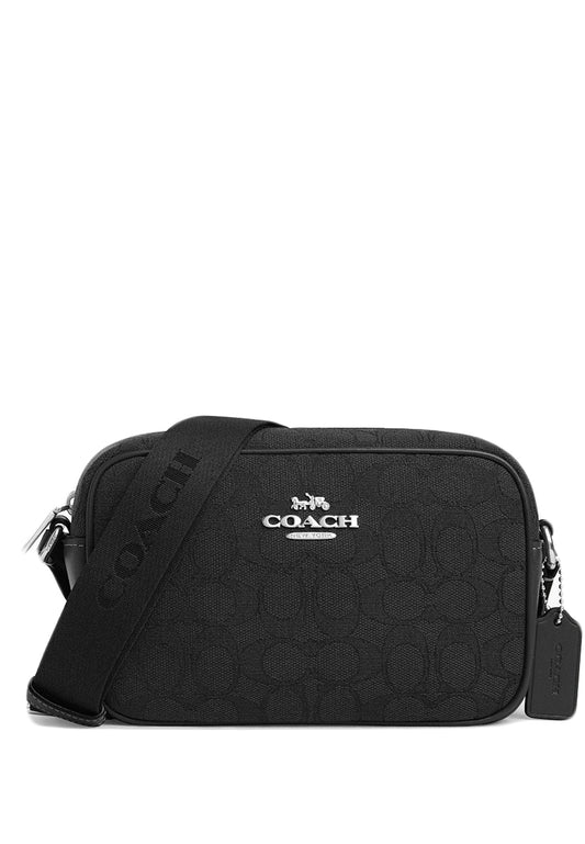 Coach Mini Jamie Camera Bag In Signature Jacquard - Black