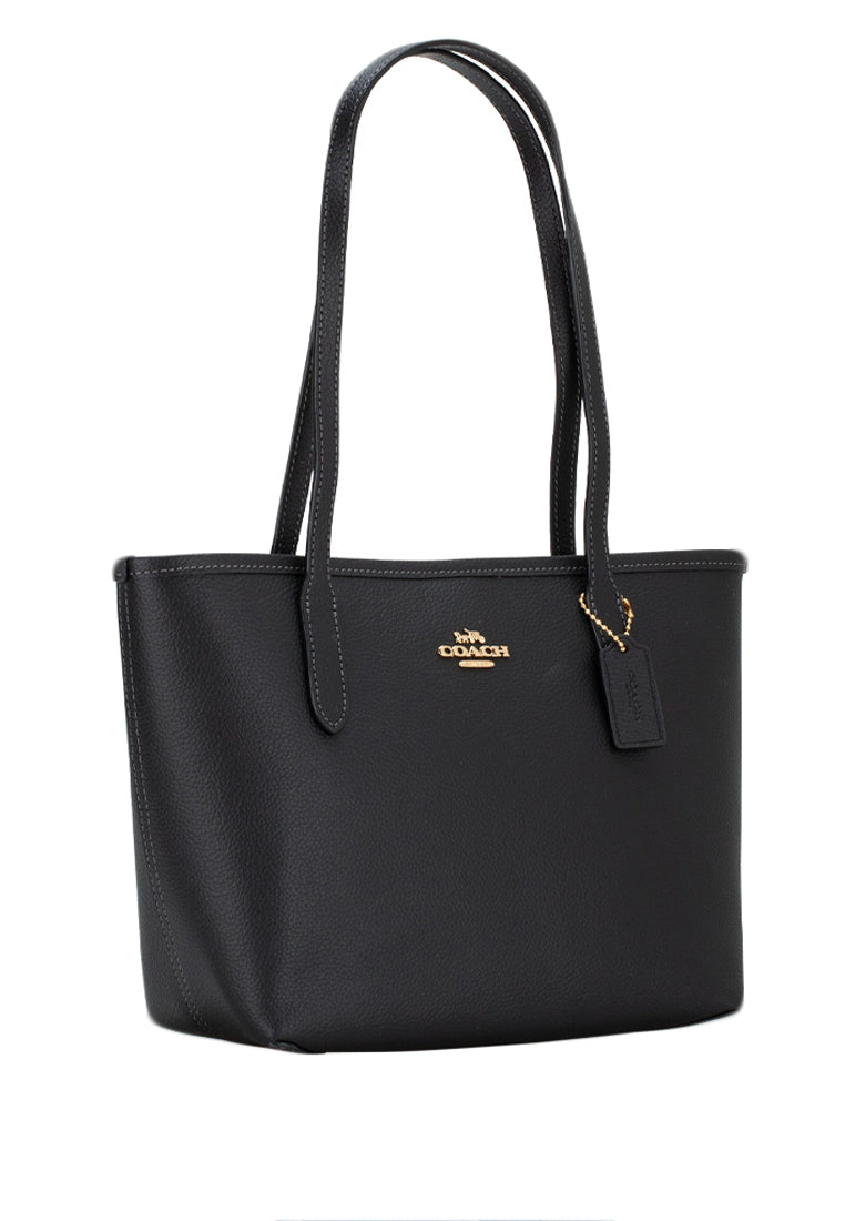 Coach Small City Tote Bag Black Haute Style Malaysia