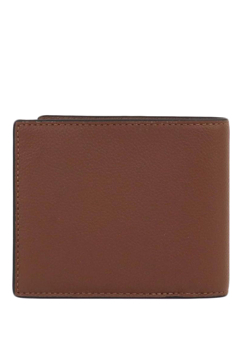 Coach Mens Boxed Compact ID Wallet With Trigger Snap Key Fob - Brown