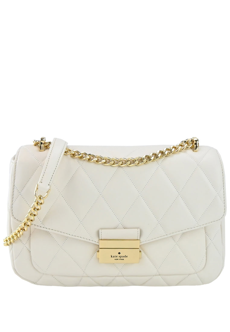 Kate Spade Carey Medium Flap Shoulder Bag - White