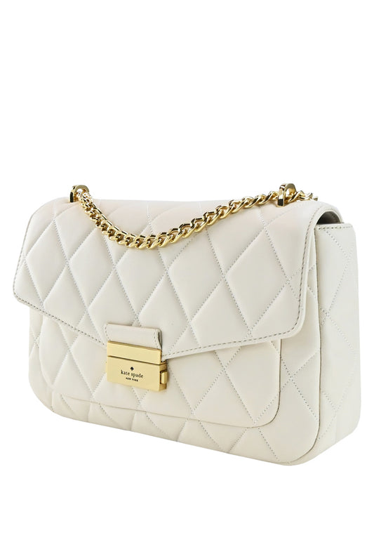 Kate Spade Carey Medium Flap Shoulder Bag - White