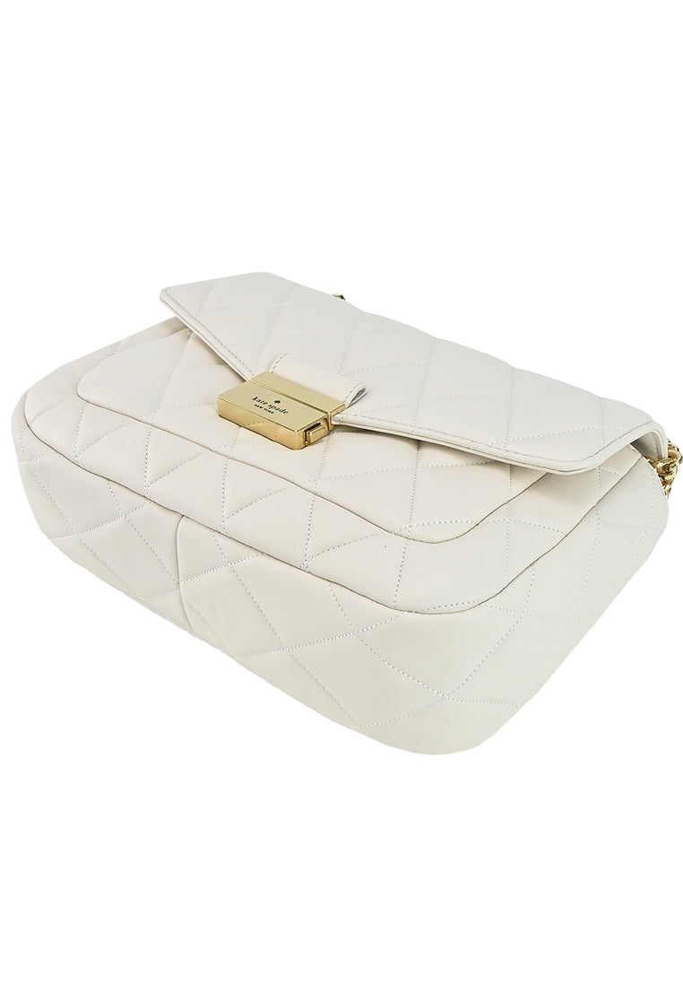 Kate Spade Carey Medium Flap Shoulder Bag - White