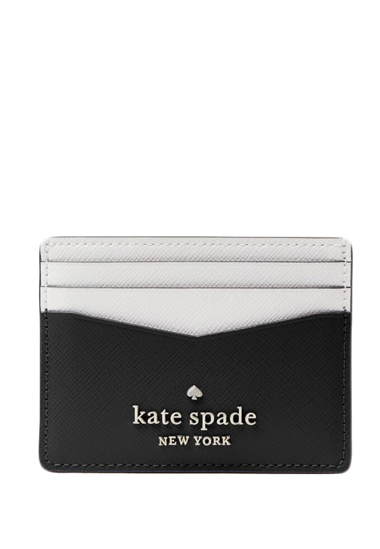 Kate Spade Staci Small Slim Card Holder - Black/Multi