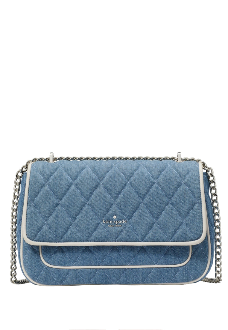 Kate Spade Carey Medium Flap Shoulder Bag - Denim