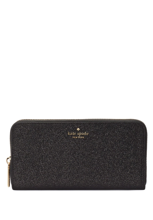 Kate Spade Glimmer Boxed Large Continental Wallet - Black