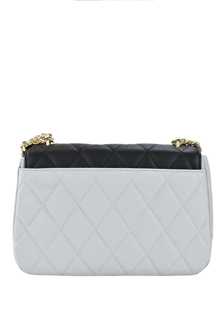 Kate Spade Carey Medium Flap Shoulder Bag - Black/Grey/White