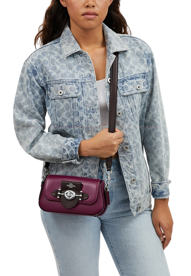 Coach Brie Shoulder Bag - Deep Berry