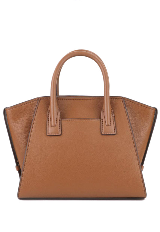 Michael Kors Avril Small Leather Top Zip Satchel - Brown