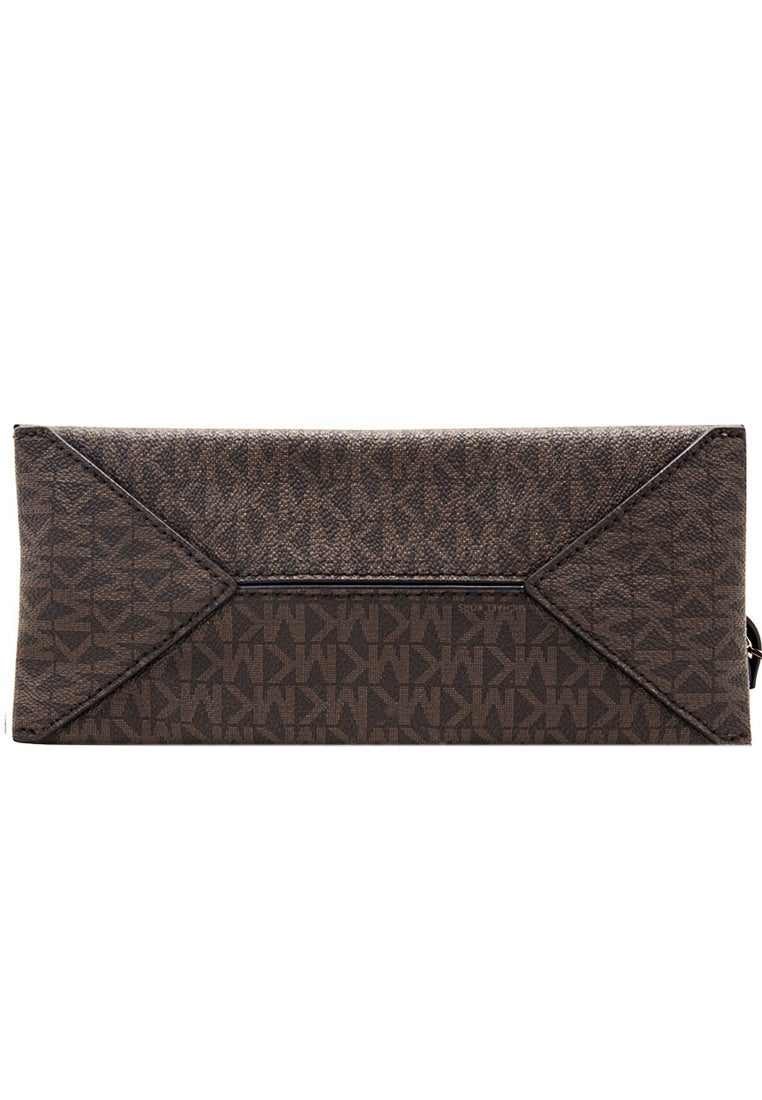 Michael Kors Cece Medium Logo Shoulder Bag Dark Brown Black Haute Style Malaysia