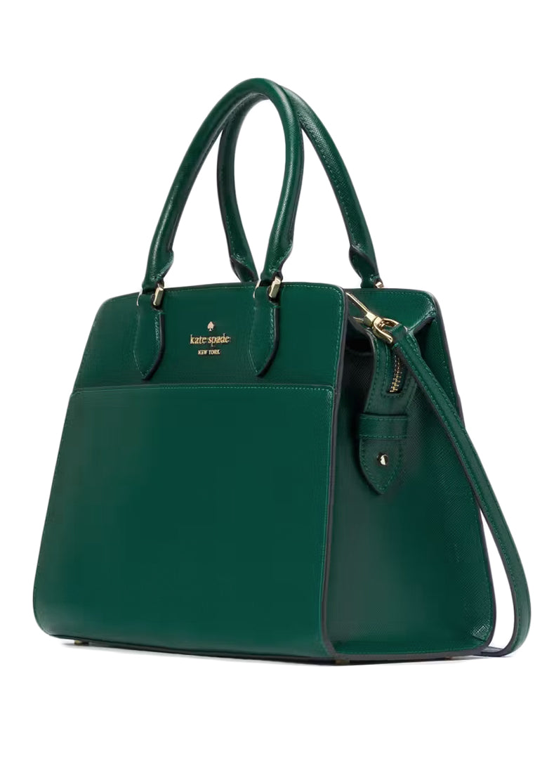 Kate Spade Madison Saffiano Leather Medium Satchel - Deep Jade