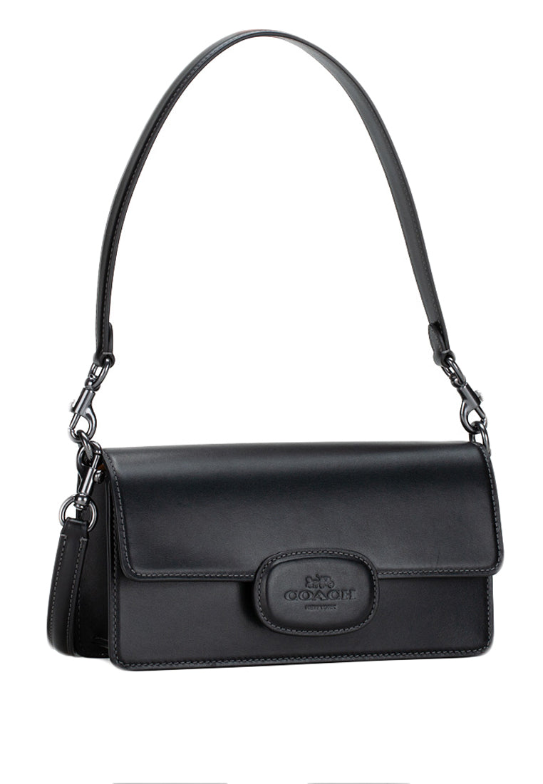 Coach Eliza Flap Crossbody With Leather Covered Closure - Black