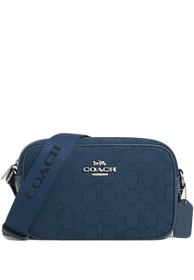 Coach Mini Jamie Camera Bag In Signature Jacquard - Dark Denim