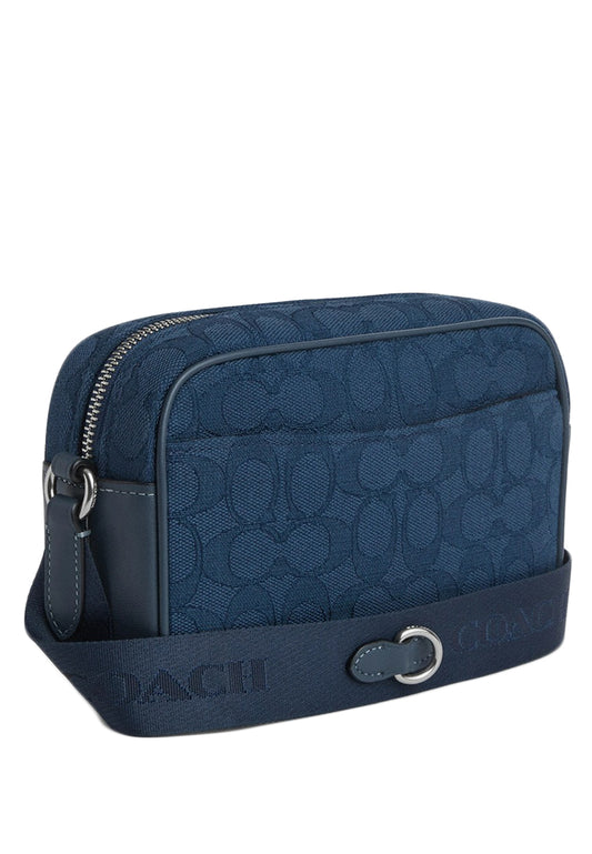 Coach Mini Jamie Camera Bag In Signature Jacquard - Dark Denim