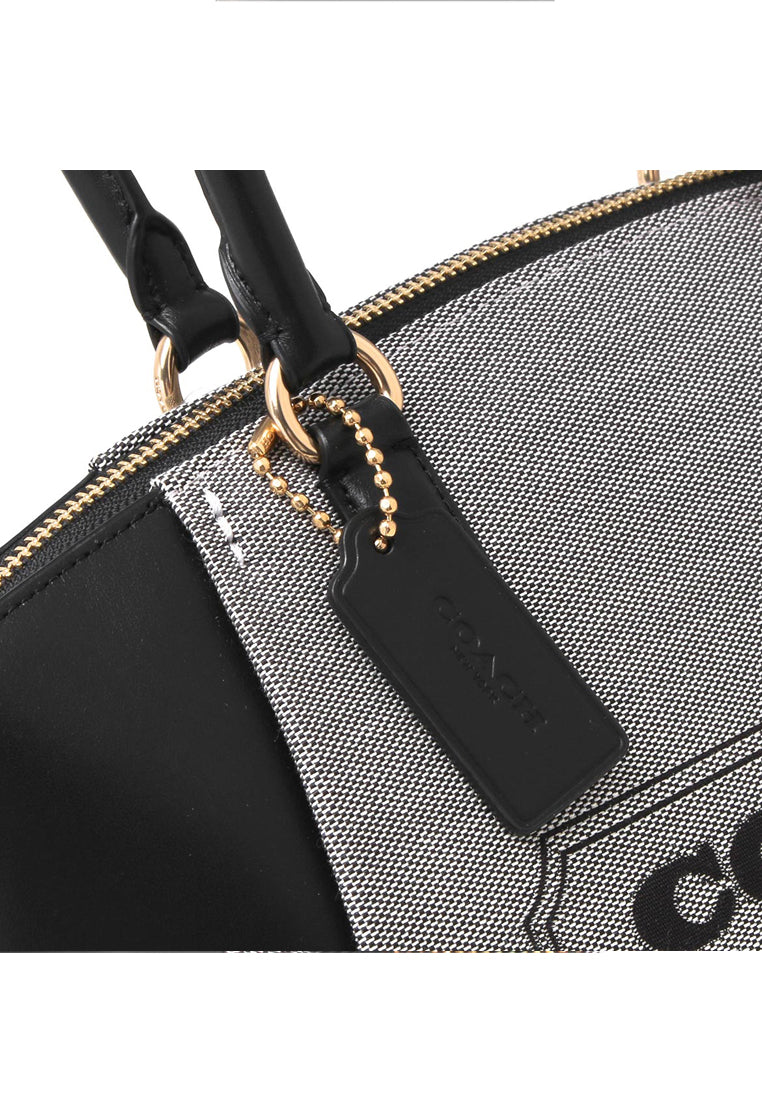 Coach Elise Satchel With Coach Badge - Black